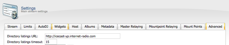 Icecast Server YP Directory Settings | Internet Radio Forums